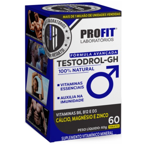 Testodrol-GH (100% Natural) - 60 Tabletes - Profit Labs