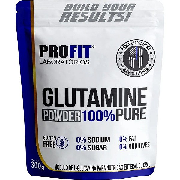 Glutamina 100% Pura - Pacote 300g - Profit Labs