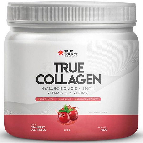 True Collagen (Colágeno Verisol Hidrolisado + Ácido Hialurônico + Biotina + Vitamina C) - 390g - True Source
