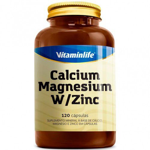 Calcium Magnesium Zinc - 120 Cápsulas - VitaminLife
