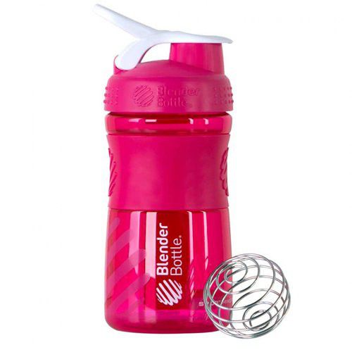 Coqueteleira Sport Mixer - Blender Bottle - Rosa / Branco - 20oz / 590ml