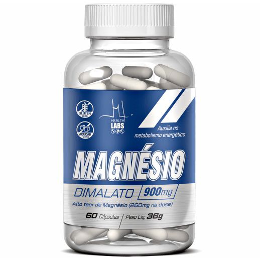 Malato de Magnésio (260mg) - 60 Cápsulas - Health Labs