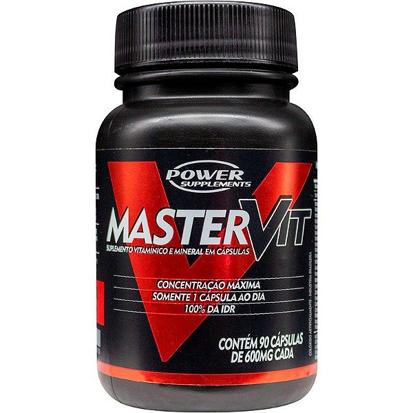 Multivitamínico Master Vit - 90 Cápsulas - Power Supplements