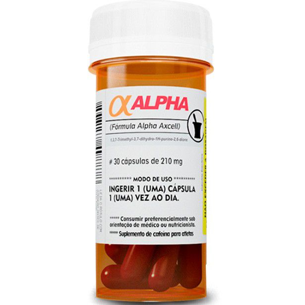 Cafeína Alpha Axcell - 30 Cápsulas - Power Supplements