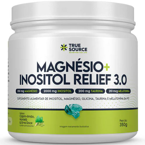 Magnésio + Inositol Relief (2350mg) - 300g - True Source
