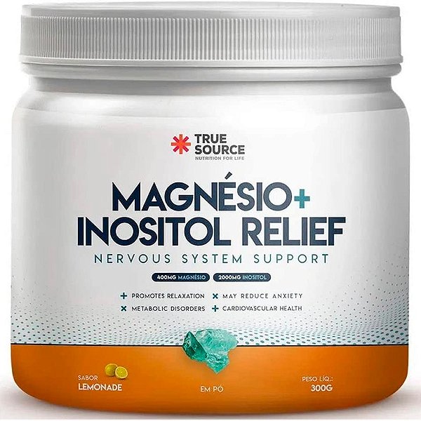 Magnésio + Inositol Relief (2350mg) - 300g - True Source