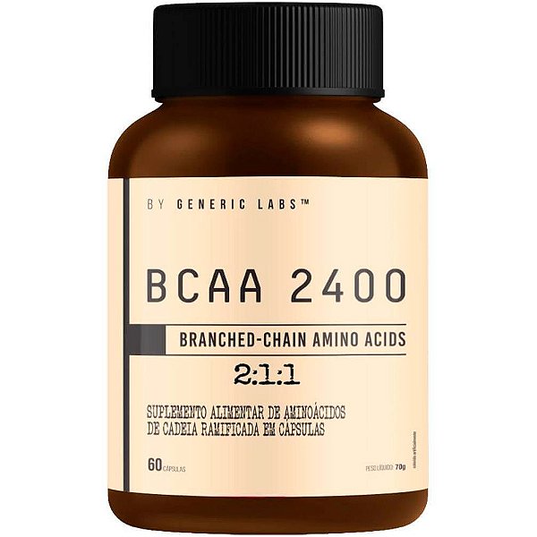 BCAA 2400 - 60 Cápsulas - Generic Labs