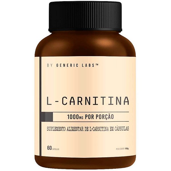 L-Carnitina (1000mg) - 60 Cápsulas - Generic Labs