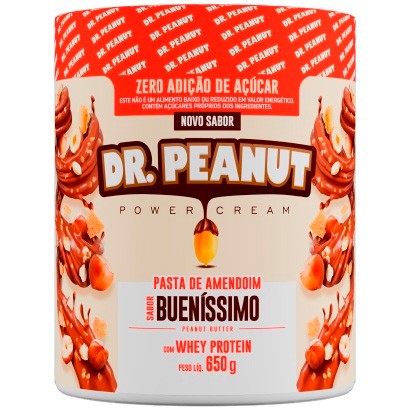 Pasta de Amendoim com Whey Isolado (Sabor Bueníssimo) - 650g - Dr. Peanut
