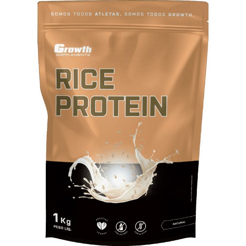 Rice Protein Vegan (Zero Lactose) - Pacote 1000g - Growth Supplements