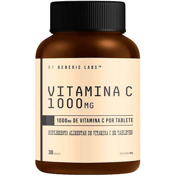 Vitamina C (1000mg) - 30 Tabletes - Generic Labs
