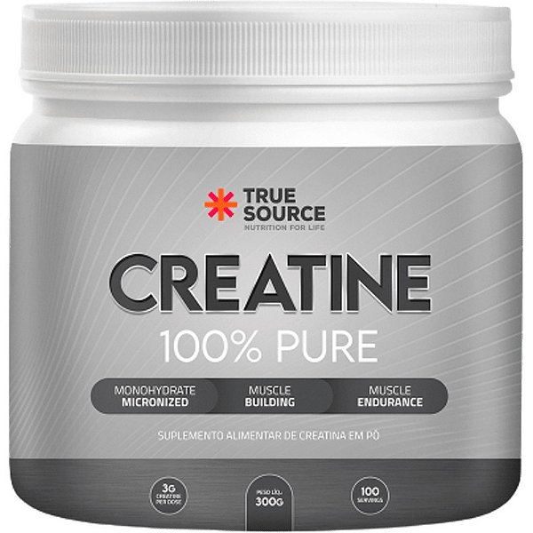 True Creatina Micronizada 100% Pura - 300g - True Source