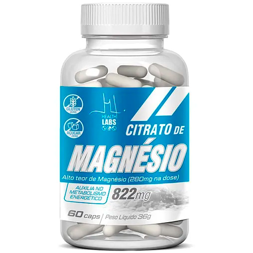 Citrato de Magnésio (280mg) - 60 Cápsulas - Health Labs
