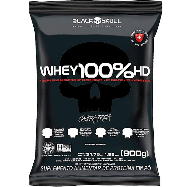 Whey 100% HD - Pacote 900g - Black Skull