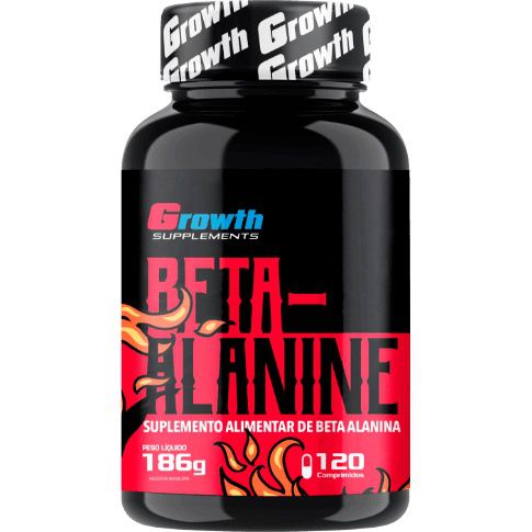 Beta Alanina 100% Pura - 120 Comprimidos - Growth Supplements