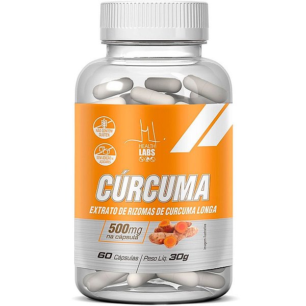 Cúrcuma (130mg Curcumina) - 60 Cápsulas - Health Labs