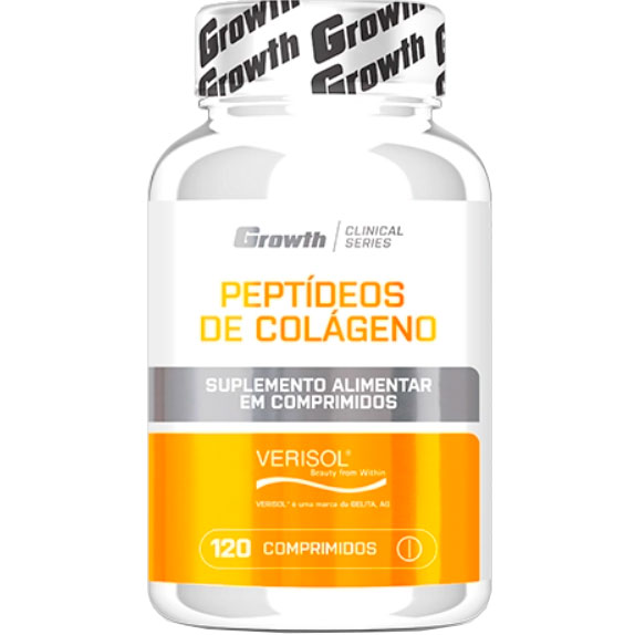 Peptídeos de Colágeno Verisol - 120 Comprimidos - Growth Supplements