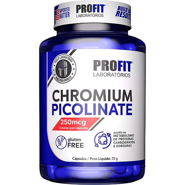 Picolinato de Cromo 250mcg - 120 Cápsulas - Profit Labs