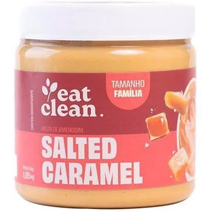 Pasta de Amendoim Vegana - 1005g - Eat Clean (Sabor Caramelo Salgado)