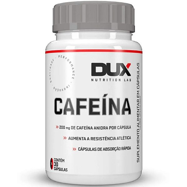 Cafeína Pura - 30 Cápsulas - Dux Nutrition
