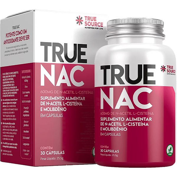 True NAC (600mg) - 30 Cápsulas - True Source