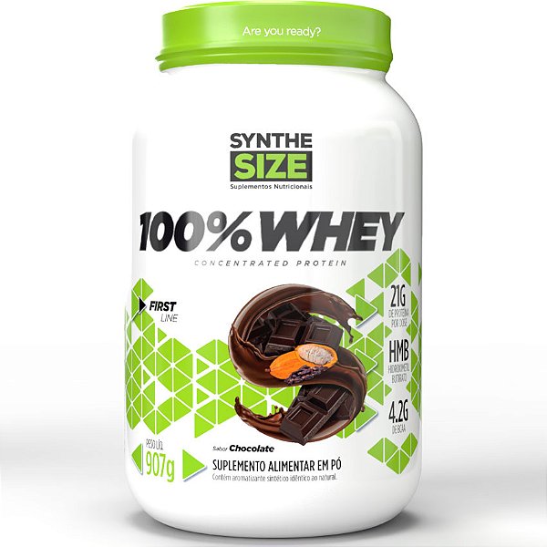 100% Whey Protein Concentrado - 900g - SyntheSize