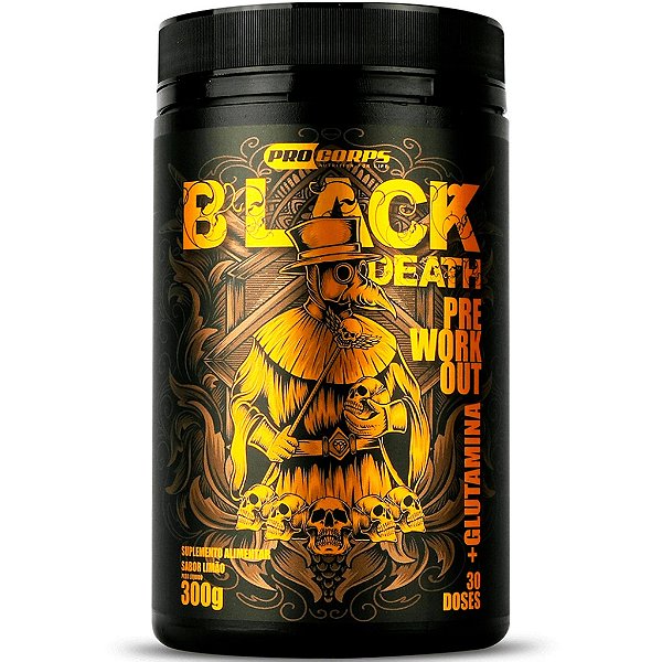 Pré-Treino Black Death (Sabor Limão) - 300g - Pro Corps