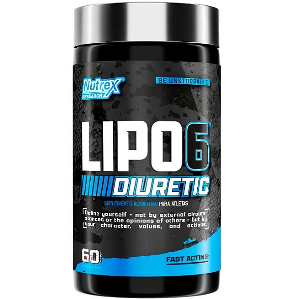 Lipo 6 Diuretic (Cafeína + Vitamina C + Cromo + Magnésio + L-Carnitina + Taurina) - 60 Cápsulas - Nutrex Research