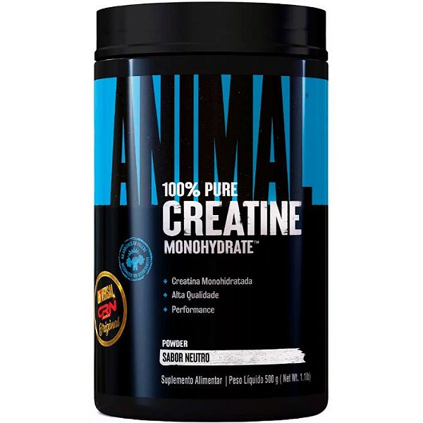 Animal Creatina 100% Pura Monohidratada - 500g - Universal Nutrition