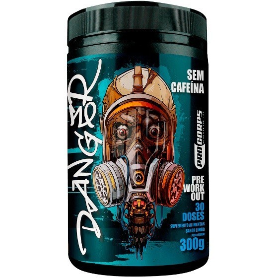 Pré-Treino Danger (Sem Cafeína) (Sabor Limão) - (300g) - Pro Corps