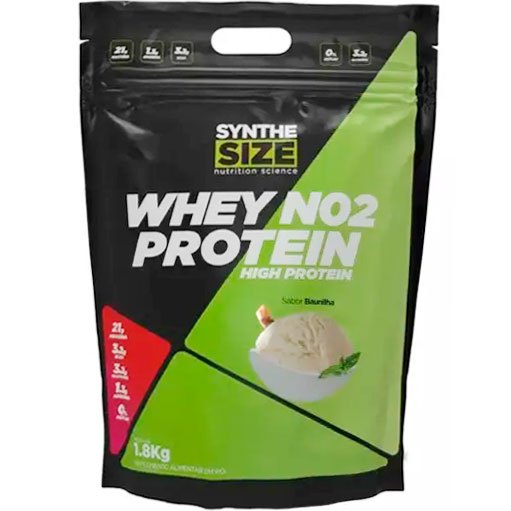 Whey NO2 High Protein - 100% Concentrado - Pacote 1800g - SyntheSize