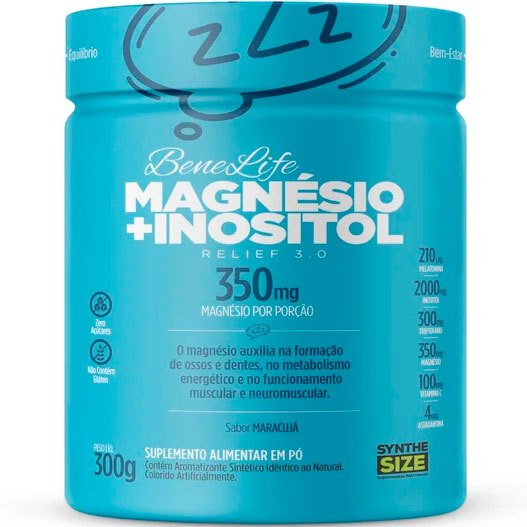 Magnésio 350mg + Inositol 2000mg - 300g - SyntheSize (Maracujá)