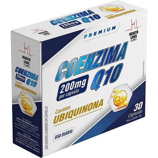 Coenzima Q10 (200mg) - 30 Cápsulas - Health Labs