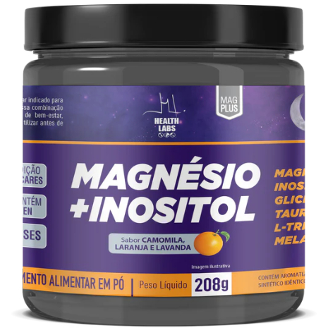 Magnésio Inositol 350mg - 208g - Health Labs