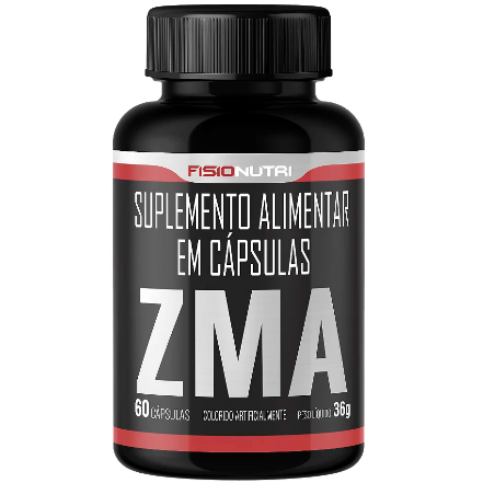 ZMA (Zinco + Magnésio + Vitamina B6) - 60 Cápsulas - Fisionutri