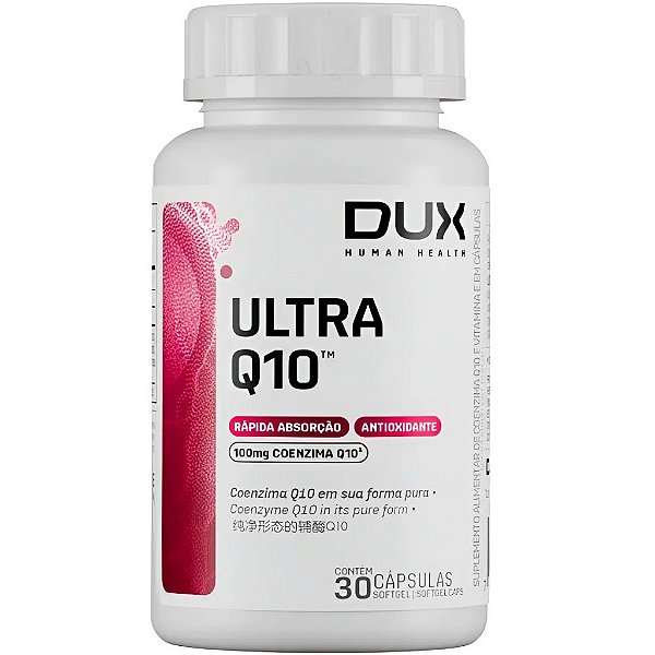 Coenzima Ultra Q10 (100mg) - 30 Cápsulas - Dux Nutrition