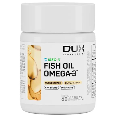 Fish Oil Omega 3 - 60 Cápsulas - Dux Nutrition