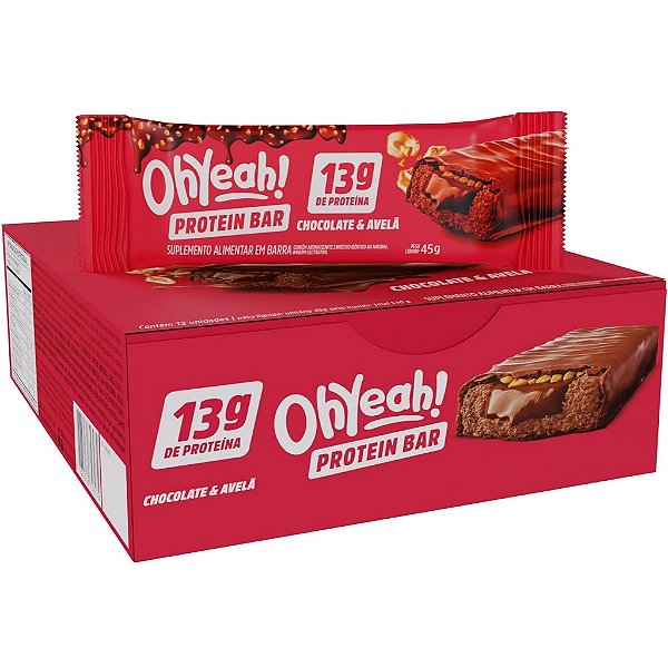 Barra de Proteína Recheada Oh Yeah 12un x 45g cada (540g) - 3VS Nutrition