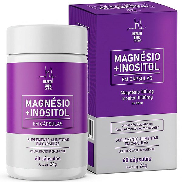Magnésio Inositol - 60 Cápsulas - Health Labs