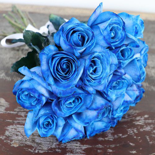 Buquê de 20 Rosas azul