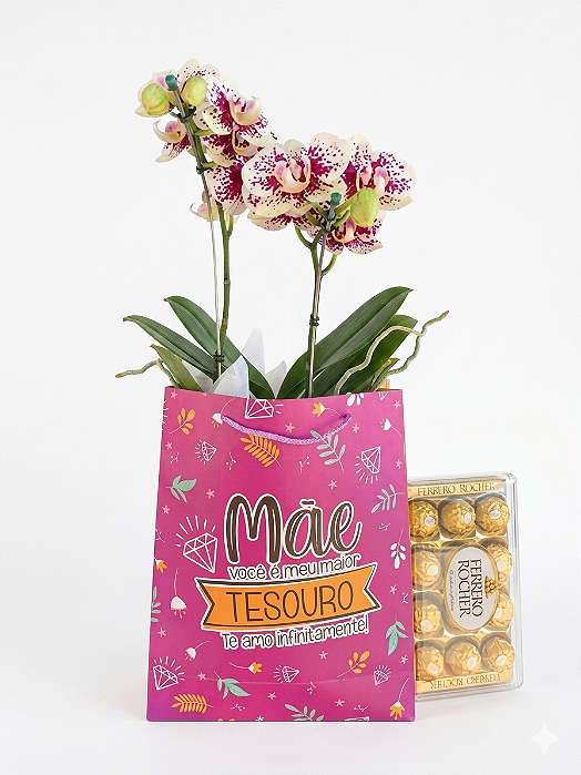 Surpresa de Orquídea Exótica com Ferrero Rocher 150g