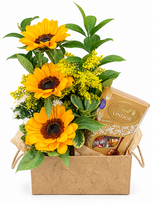 Arranjo Sun com Chocolate Lindt 75g