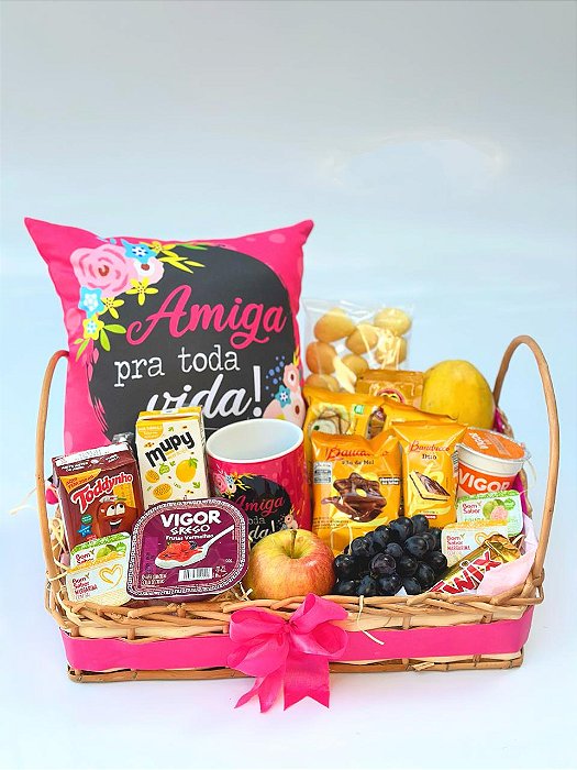 Bandeja de Café da Manhã "Amiga para toda vida!"