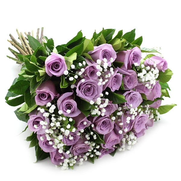 Doce Encantamento – 24 Rosas Lilás