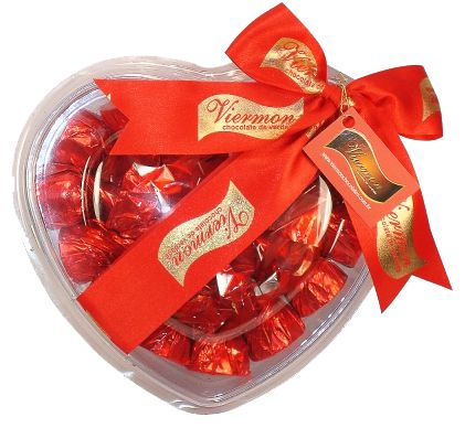 Coração de Chocolate ao Leite Crocante
