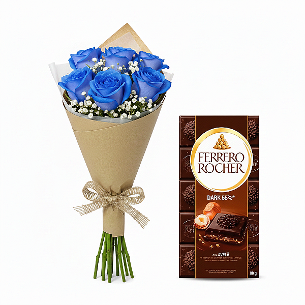 Buquê Noite Estelar & Ferrero Dark