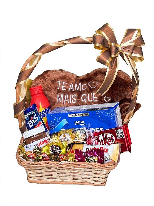 Cesta "Te Amo Mais Que Chocolate"