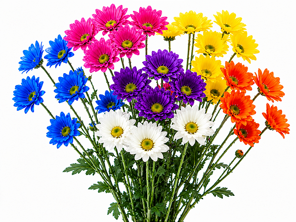 Margaridas Coloridas – Hastes Longas