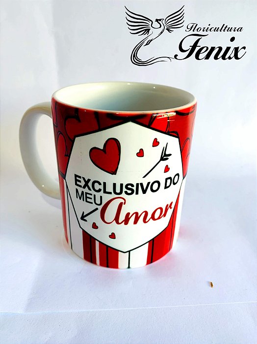 Caneca de Porcelana "Exclusivo do meu amor"