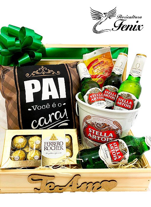 Baú "Pai Você é o Cara" com Stella Artois e Ferrero Rocher